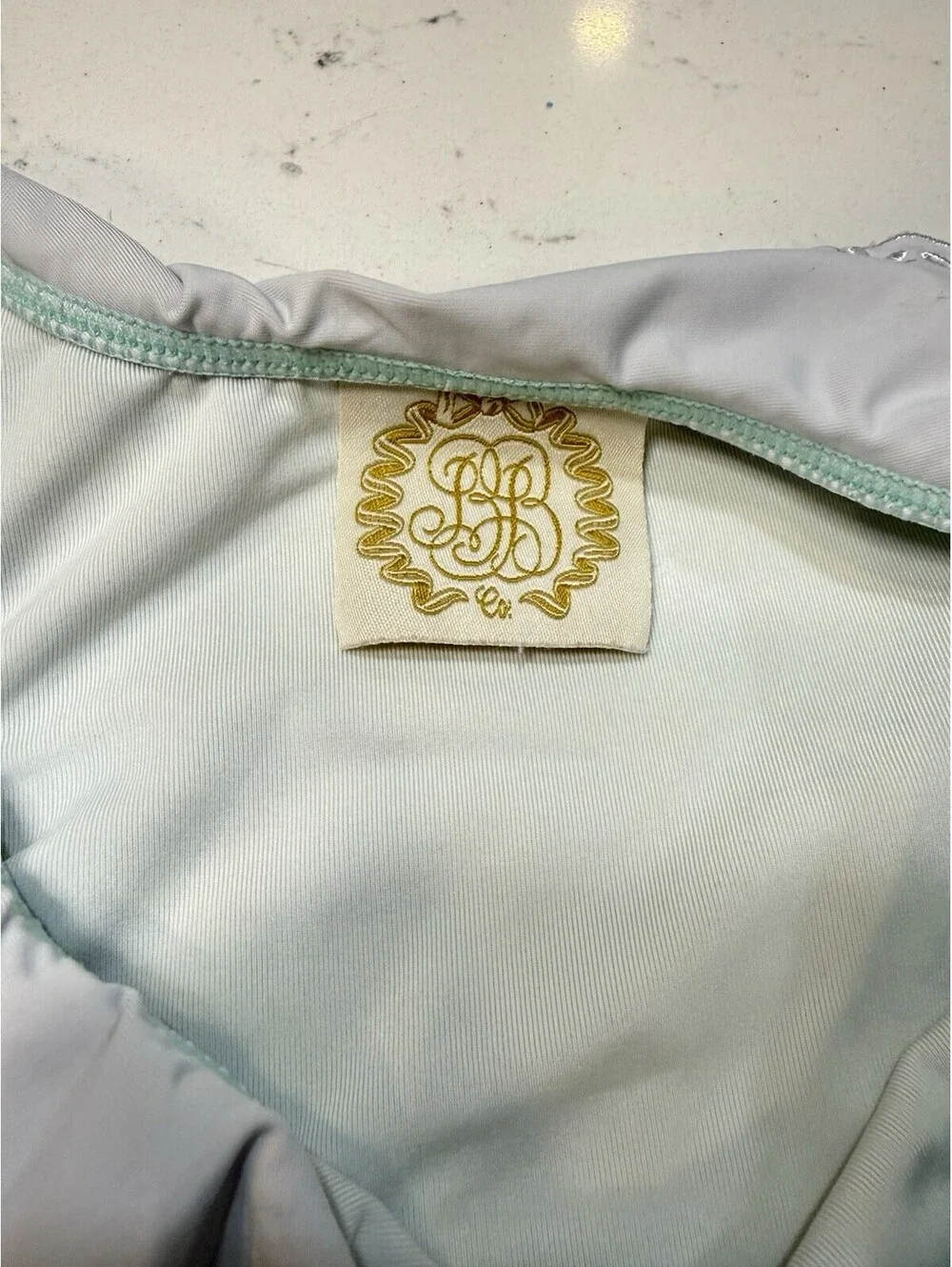 The Beaufort Bonnet Company Swimsuit Mint Ruffle One-Piece Girls 2T